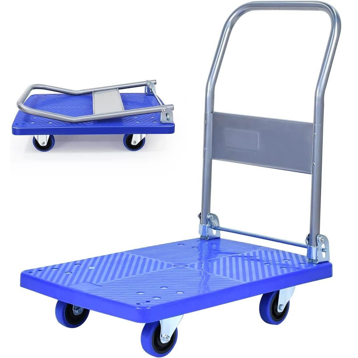 100kg Heavy Weight King Single Platform Trolley 48x68cm