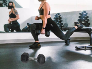 10KG Rubber Hex Dumbbell