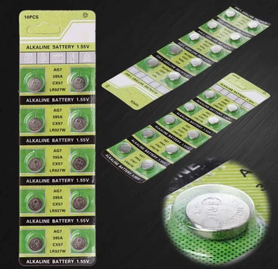 10pc AG7 1.55v Alkaline Batteries 10pc AG7 1.55v Alkaline Batteries
