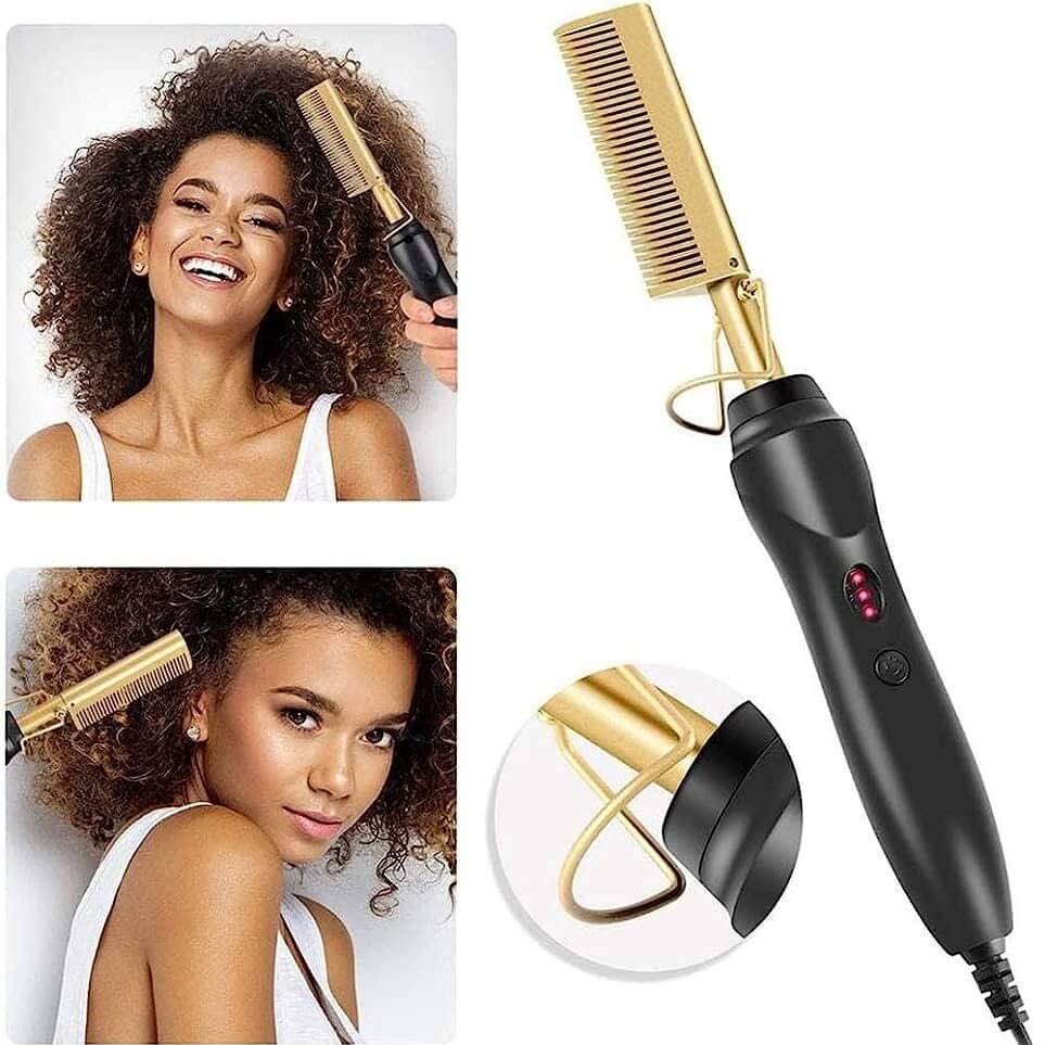 2 in 1 Electric Hair Styling Comb and Straightener