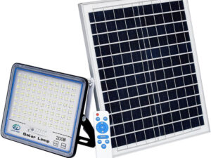 200W Solar Powered LED Flood Light With Panel and Remote