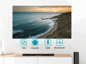 2.1 inch Channel Bluetooth and Sound Bar with Wired Subwoofer