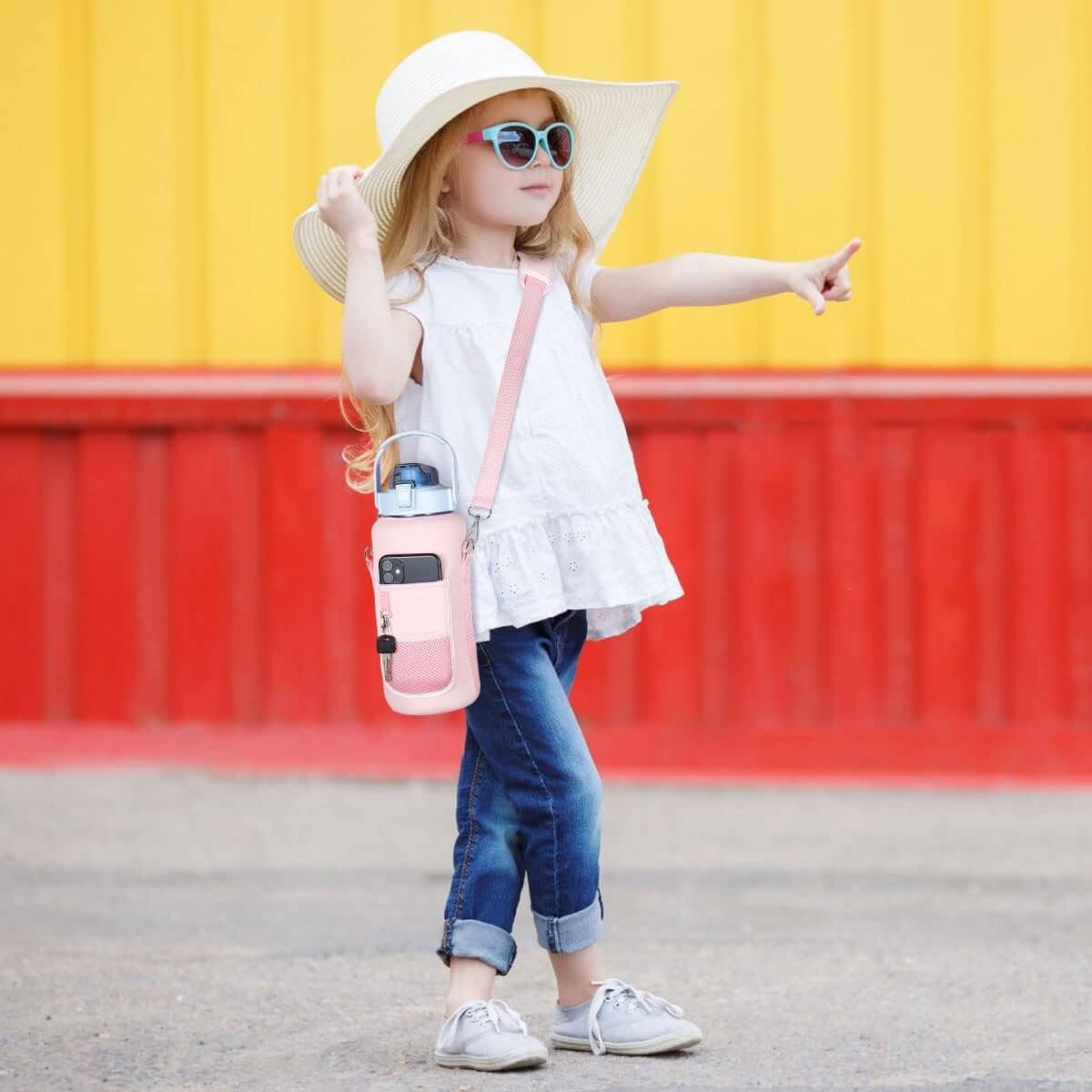 2L Water Bottle Pouch with Shoulder Strap