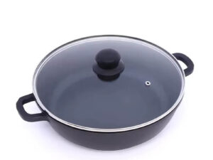 32cm Non-Stick Wok Double Handle with Lid