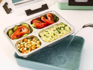 4 Compartment Large Capacity Sealed Square Lunch Box