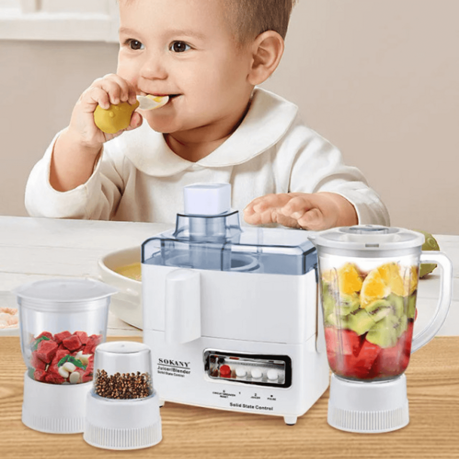 4 in 1 Food Processor Juicer, Blender, Mixer and Grinder Combo 4 in 1 Food Processor Juicer, Blender, Mixer and Grinder Combo