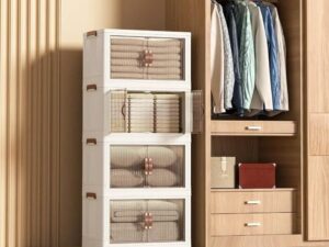 4 Layer Stackable Storage Box Organisers