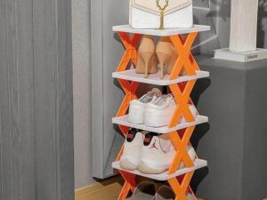 4 Tier Shoe Stackable Storage Rack Organizer