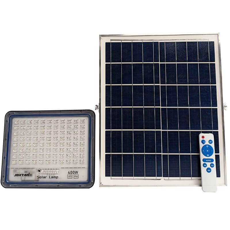 400W Solar Powered LED Flood Light With Panel and Remote