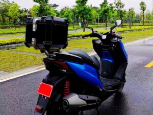 45L Motorcycle Aluminum Alloy Top Box Tail Case Black