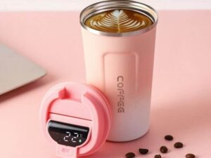 500ml Stainless Steel Temperature Display Coffee Flask