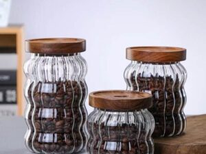 6 Pack Glass Storage Jars