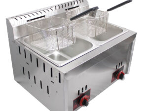 6L + 6L Golden Burner Double Tank Commercial Grade Gas Deep Fryer