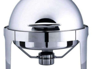 6L Round Silver Catering Chafer Dish Food Warmer
