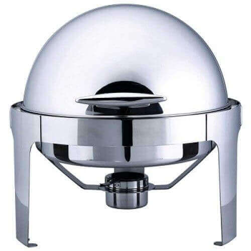 6L Round Silver Catering Chafer Dish Food Warmer