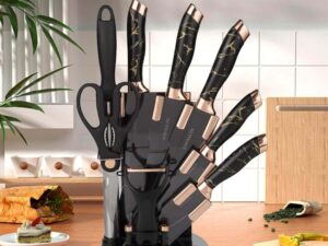 9 Piece Stainless Steel Kitchen Knife Set