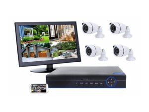 AHD4 Channel CCTV Security System with Internet