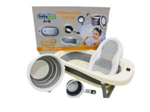 Baby Foldable Bath Tub Set