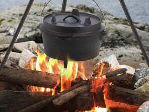 Cast Iron Dutch Oven with Lid and Lid Lifter