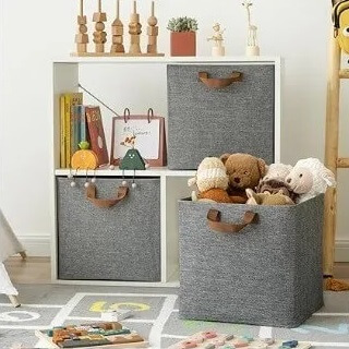 Collapsible Fabric Storage Basket