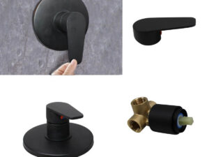 Concealed Round Single Lever Shower and Bath Mixer