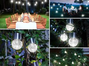 Cracked Glass Solar LED Light