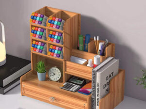 Desktop Organizer with Book Holder