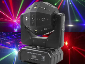 Disco Moving Head RGBW LEDs and Laser Light
