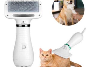 Electric 2 in 1 Pet Grooming Hair Dryer Blower Slicker Brush