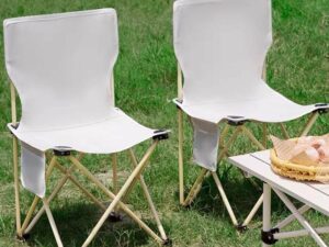 Folding High Back Camping Chair with Carry Bag