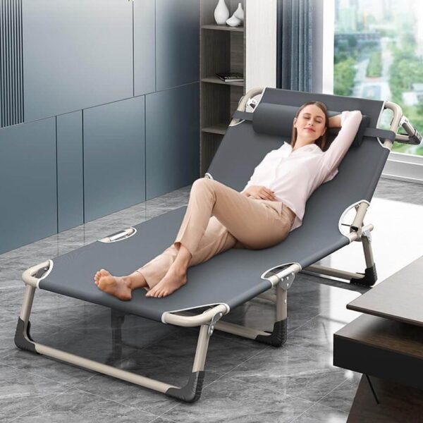 Folding Sun Lounger Recliner Chair