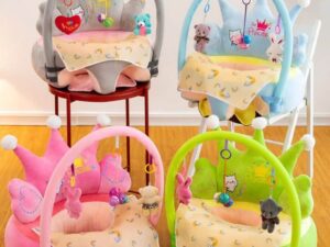 Kids Plush Chair Baby Seats Sofa With Game Pole