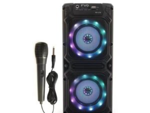 LED Bluetooth Karaoke Speaker with Microphone