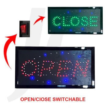 Led Switchable Open and Close Sign Led Switchable Open and Close Sign