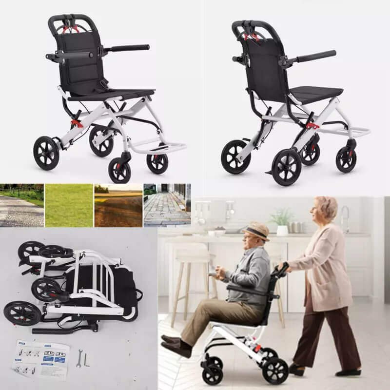 Lightweight Stylish Padded Folding Wheelchair