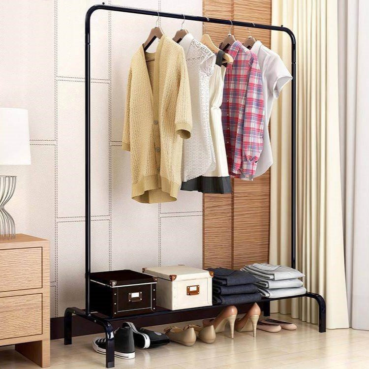 1 Pole Rack Metal Single Pole Clothes Rack – supa-ecart