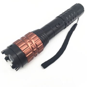 Multifunctional Police Self Defense Flashlight Taser Stun Gun