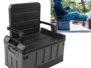 Multifunctional Portable Plastic Trunk Organizer and Seat
