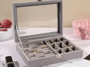 Multiple Compartments Jewelry Storage Box