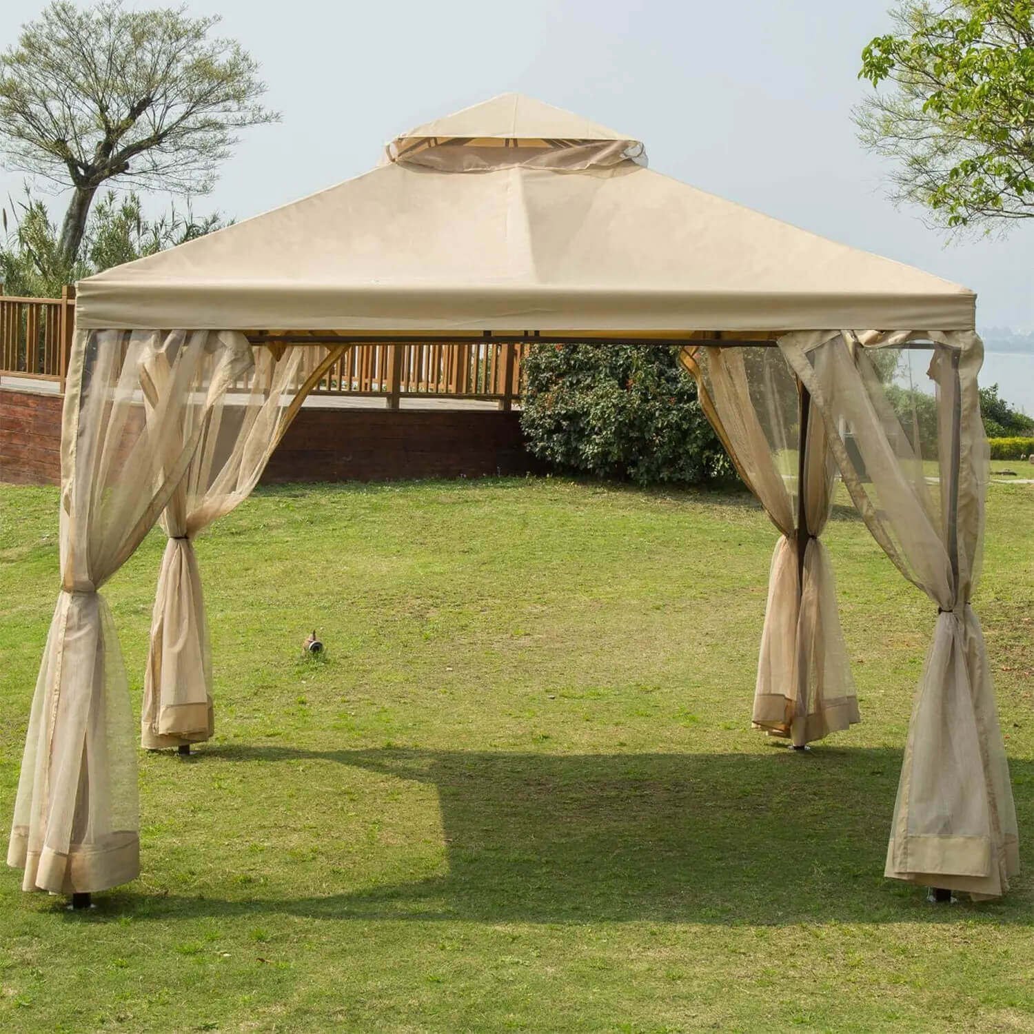 Multipurpose Full Mesh Folding Gazebo Tent