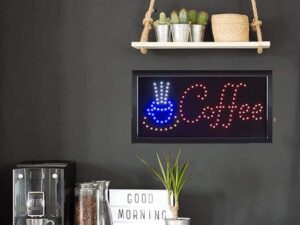 Neon Lights Led Animated Coffee Sign