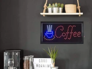Neon Lights Led Animated Coffee Sign