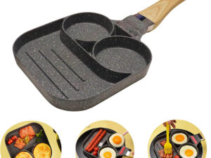 Non Stick Egg Frying Pan with 2 Holes
