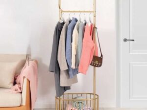 Nordic Clothes Rack on Wheels