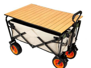 Outdoor Large Capacity Folding Wagon Truck Trolley with Tabletop