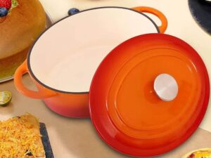 Oval Cast Iron Enamel Casserole