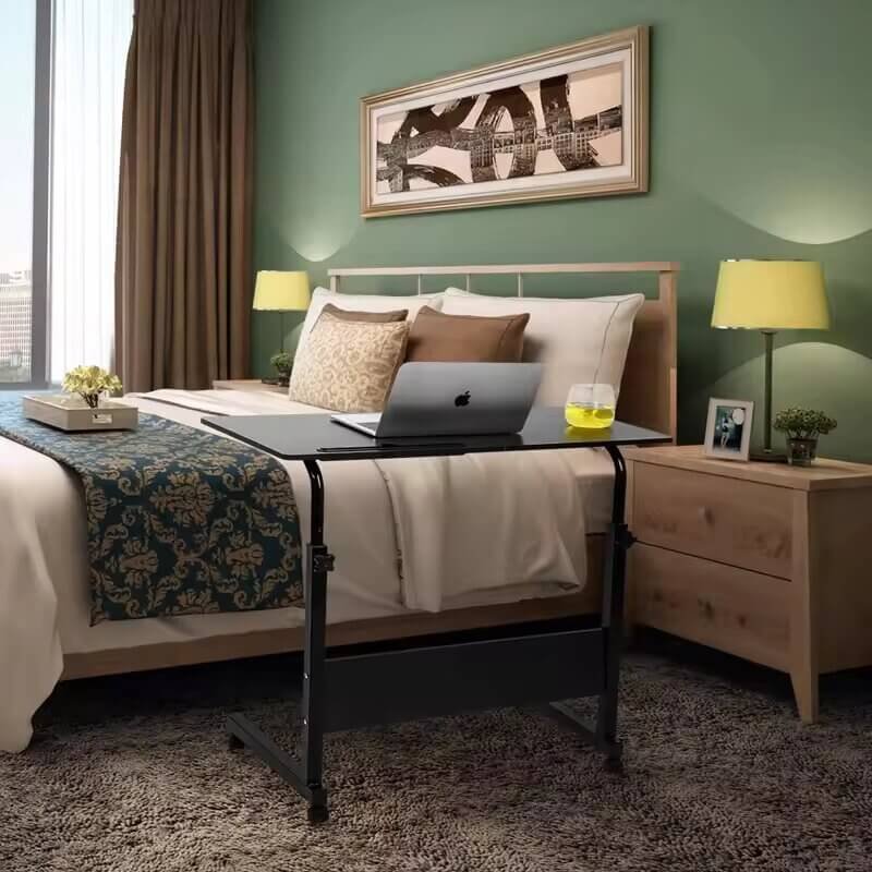 Overbed Adjustable Sofa Table Laptop Desk with Wheels Overbed Adjustable Sofa Table Laptop Desk with Wheels