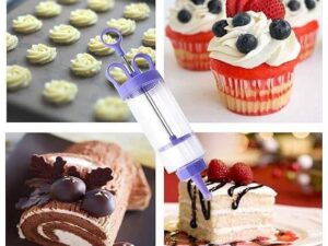 Pastry Syringe with 4 piece Cream Nozzles
