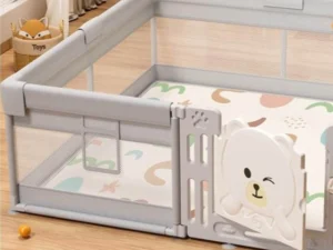 Playpen Fabric with Safety Gate 1.5m x 1.8m
