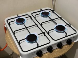 Portable 4 Plate Gas Stove with Accessories
